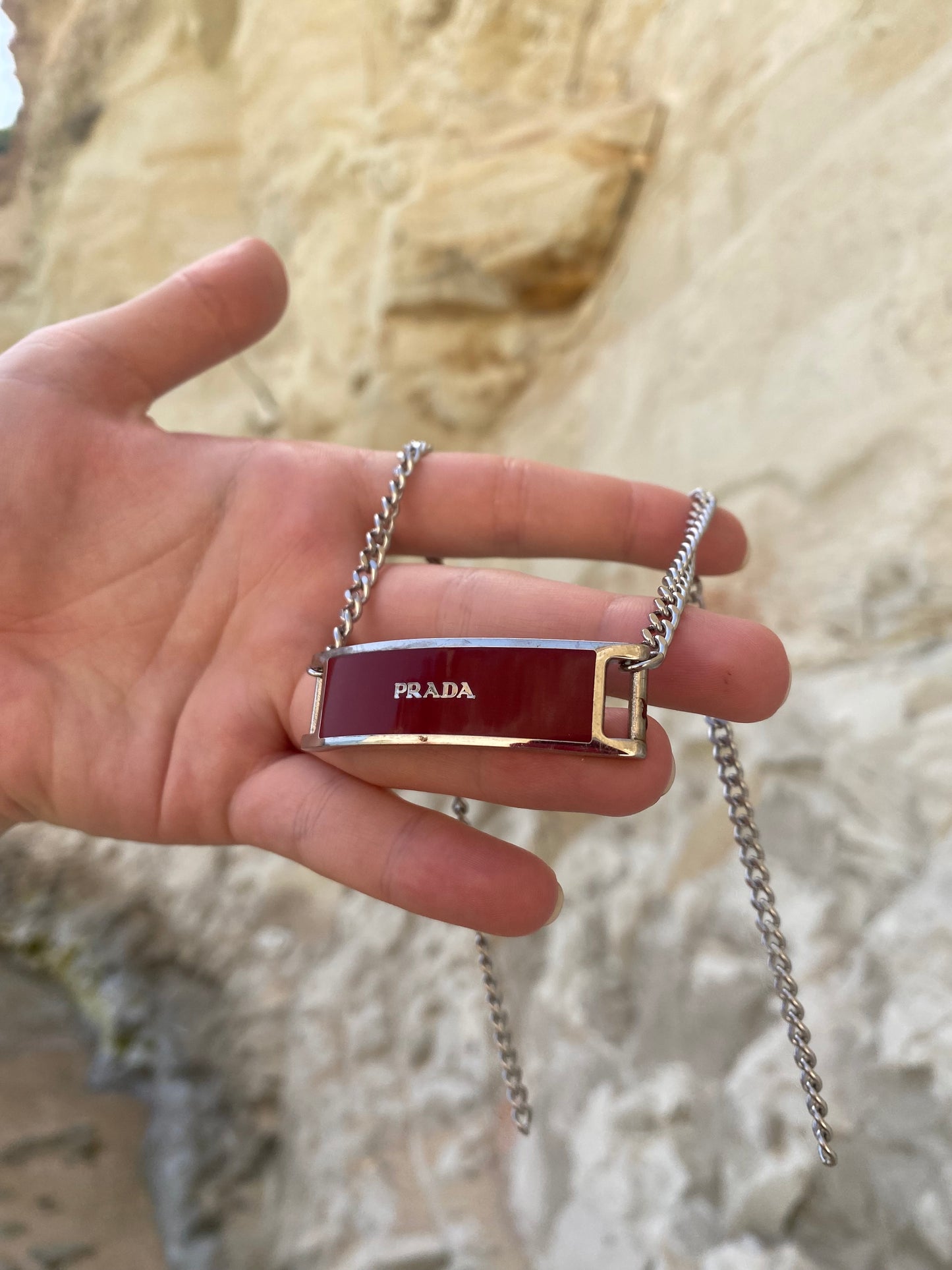 Prada Necklace - Burgundy