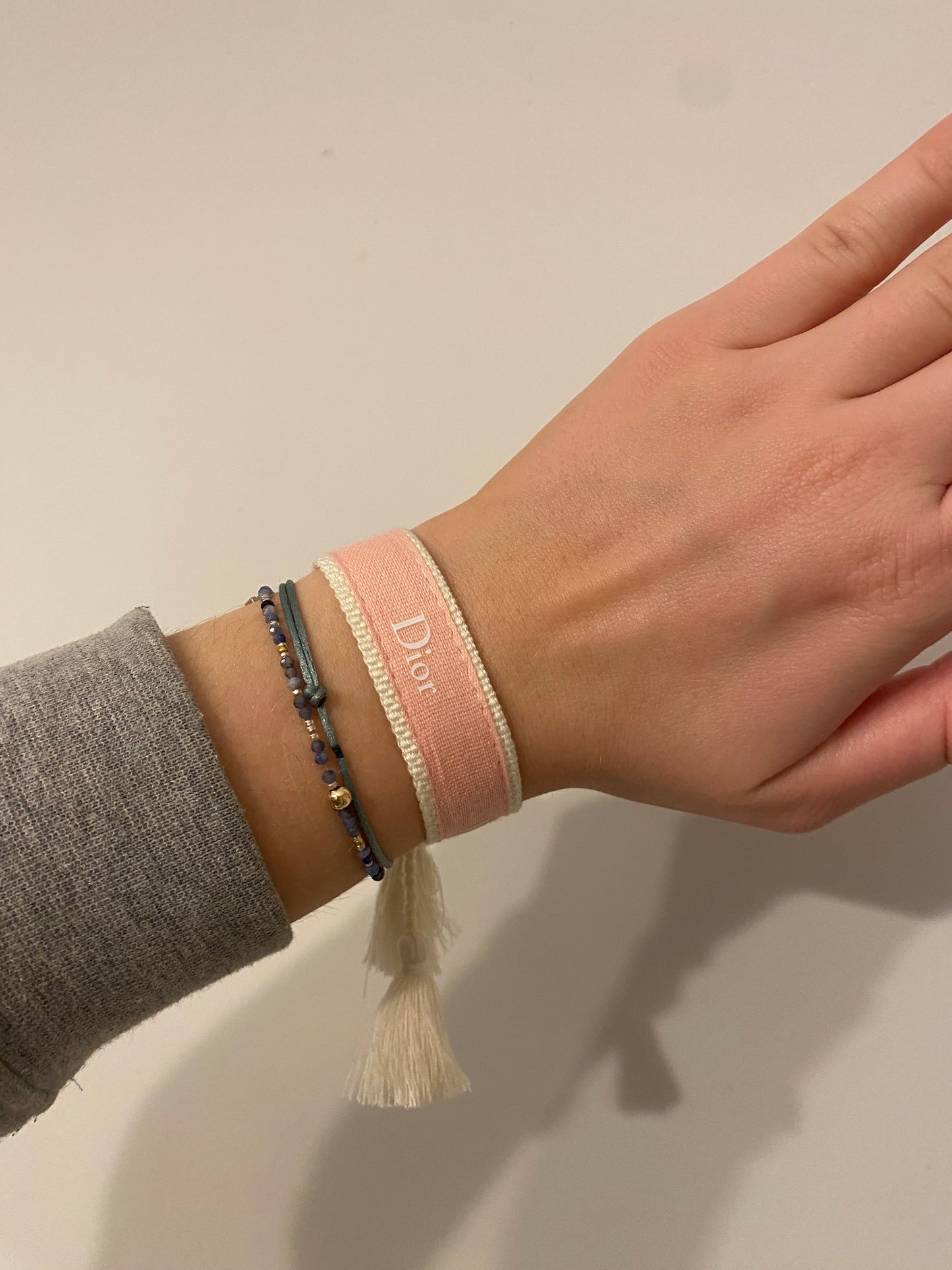 Bracelet Christian Dior- Pompon Pink