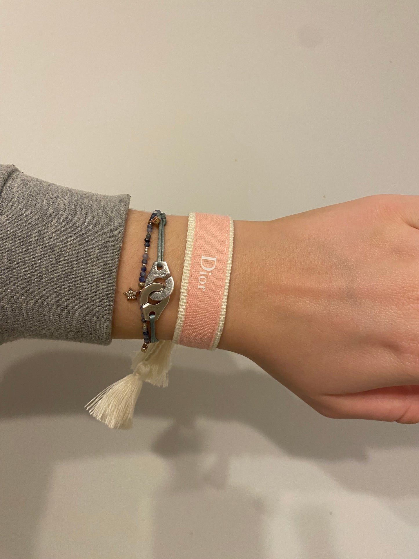 Bracelet Christian Dior- Pompon Pink