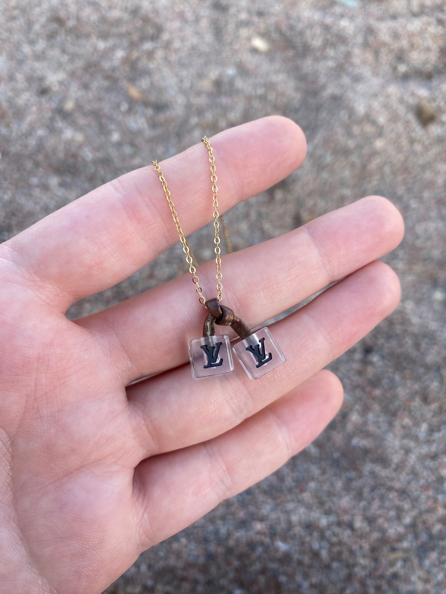 Collier Louis Vuitton - Dés Noir