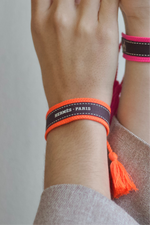 Bracelet Hermes - Pompon Orange Fluo