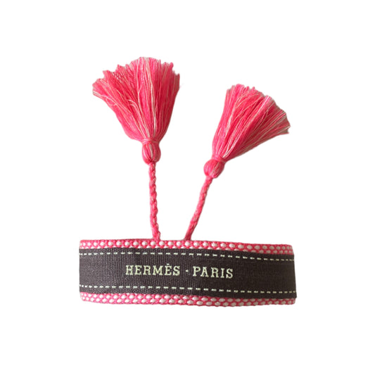 Bracelet Hermès - Pompon Pink Fluo