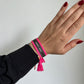 Bracelet Hermes - Pompon Rose Fluo