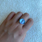 Bague Yves Saint Laurent - Nacre argenté