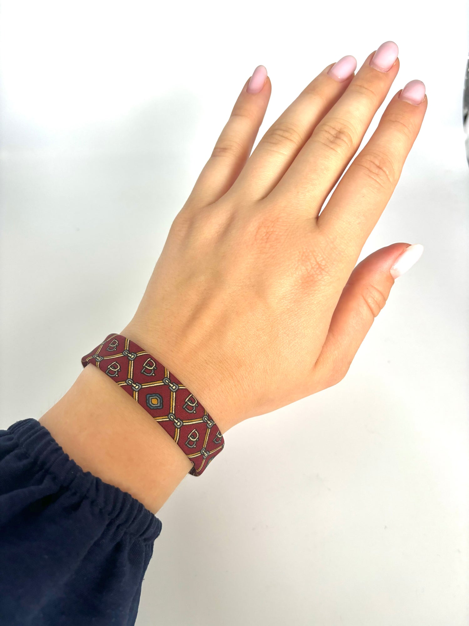 Bracelet Caroline - Étrier Bordeaux