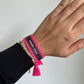 Bracelet Hermes - Pompon Rose Fluo