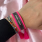 Bracelet Hermes - Pompon Rose Fluo