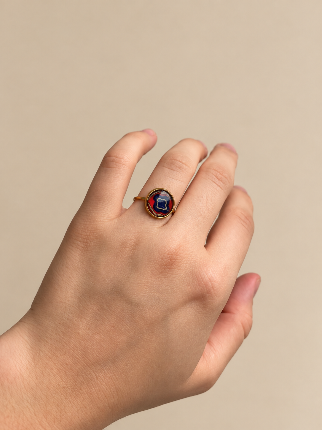 Bague Ronde Rose