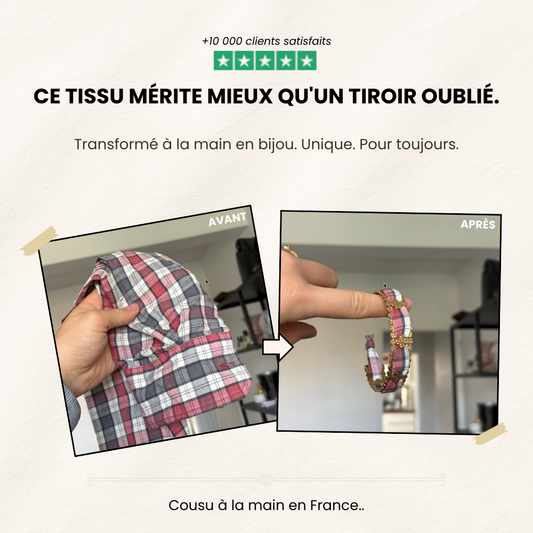 Transformez son tissu en bijou à porter chaque jour
