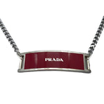 Collier Prada - Bordeaux Silver