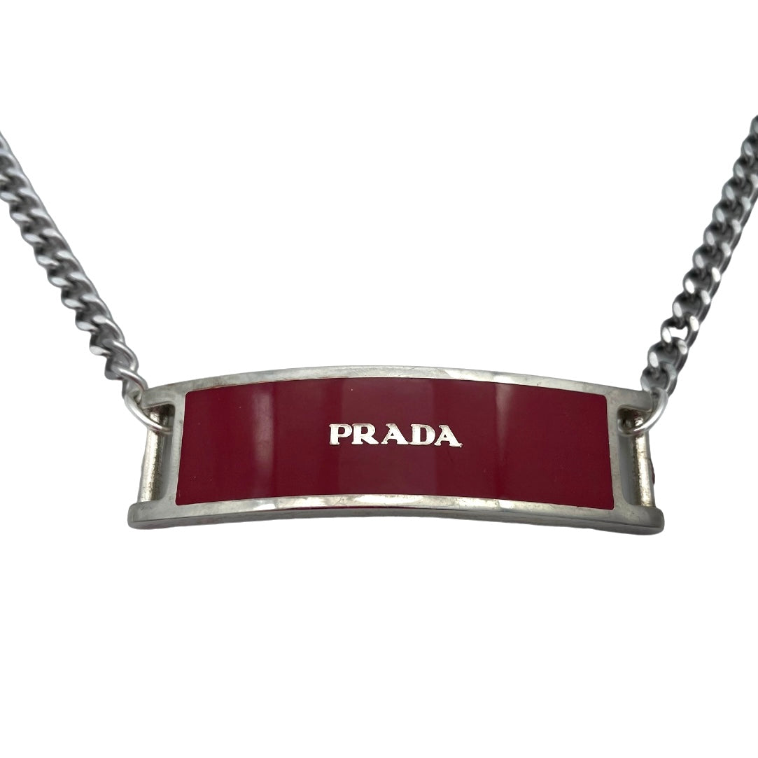 Prada Necklace - Burgundy